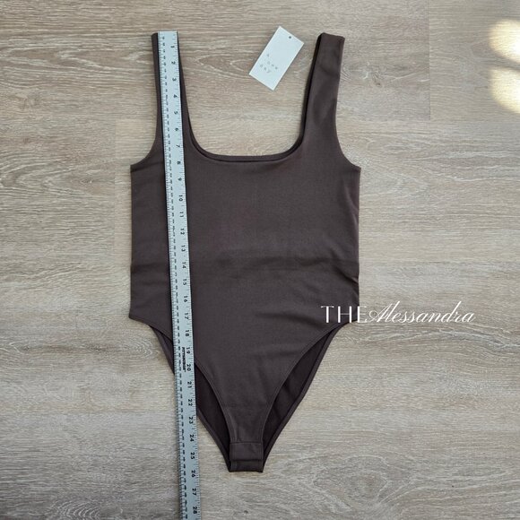 Women's Seamless Tank Bodysuit Light Brown A New Day Size Small New With Tags - Picture 4 of 17